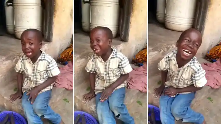 African Boy Crying Then Laughing Meme Original 720p Clip TikTok