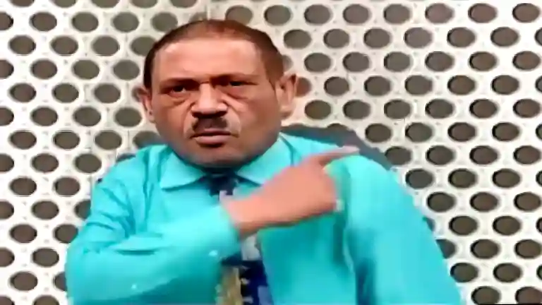 Man in Funny Fail Sky Blue Shirt Meme Funny Reaction Image Viral Download in Original Format