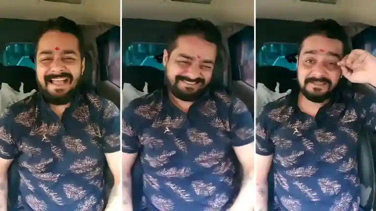 Hey Bhagwan Hindustani Bhau meme original 720p still – viral reaction photo perfect for reels, short videos, and desi meme edits