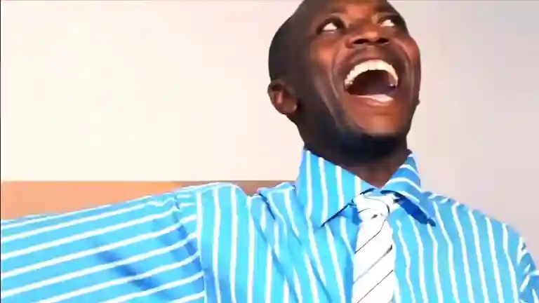 Oh My God Wow Meme Image Smiling African Man Reaction Still