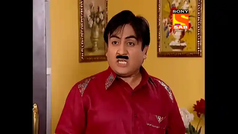 Chup Ho Ja Satvi Fail meme featuring Jethalal frustrated expression from TMKOC